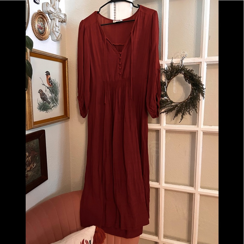 Universal Thread Rust Midi Dress - image 1